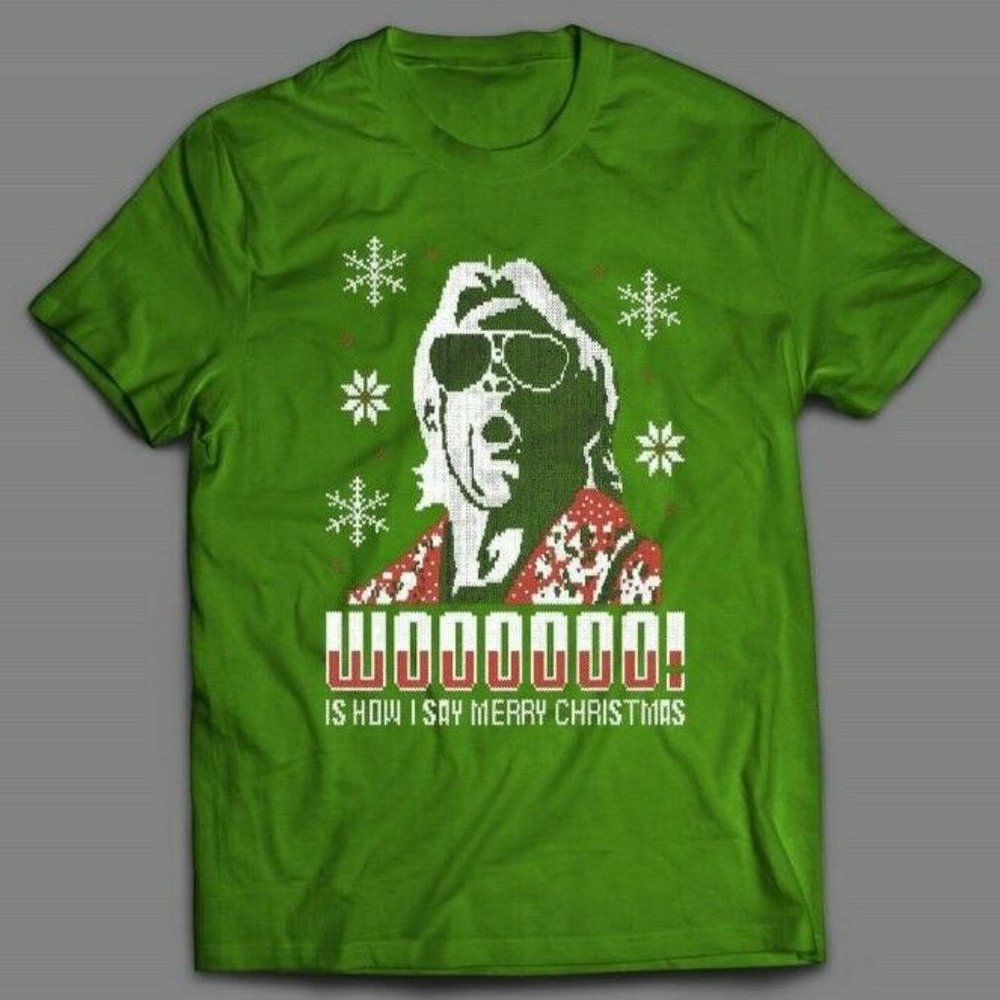 RIC FLAIR CHRISTMAS SWEATER STYLE *OLDSKOOL SHIRT